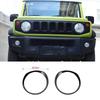 Black ABS Headlight Ring Style A for Suzuki Jimny - Car Exterior Accessory