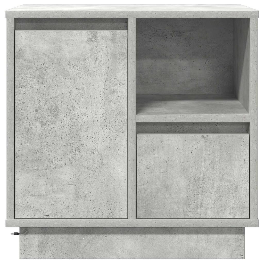 Nightstand Concrete Grey 50 x 34.5 x 50 cm Particleboard