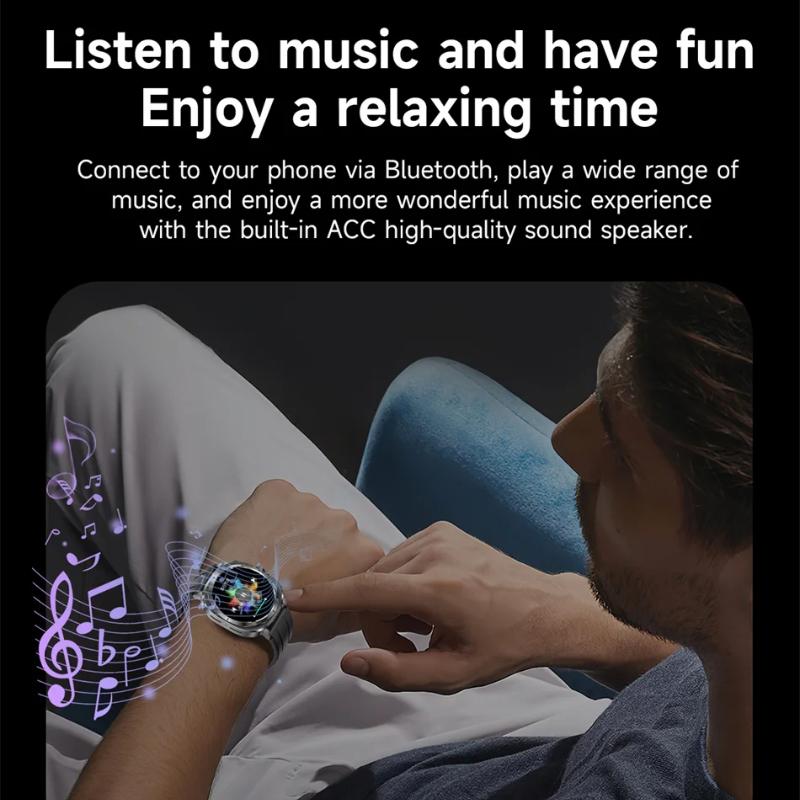 2025 Yeni Saat 7 Kan Lipitleri Ürik Asit Basınç Kan Oksijeni Vücut Analizi Akıllı Saat EKG+PPG Saat Sağlık Akıllı Saat Erkekler İçin