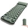 Outdoor Camping Inflatable Mattress, Foot Step On Automatic Inflatable Mattress, Press Rhombus TPU with Pillow Camping Tent Sleeping Mat