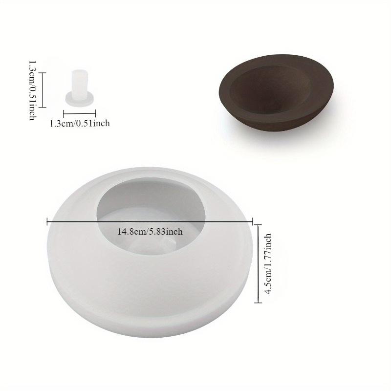 Round Flower Pot Silicone Mold Succulent Flowerpot Eggshell Candle Cup Storage Jar DIY Concrete Cement Planter Mould Home Decor LS