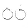 3pairs 1pair Stainless Steel Round Big Circle Hoop Earring Bases Hoops Dia. 3cm to 7cm Earring Women Jewelry Making DIY Material