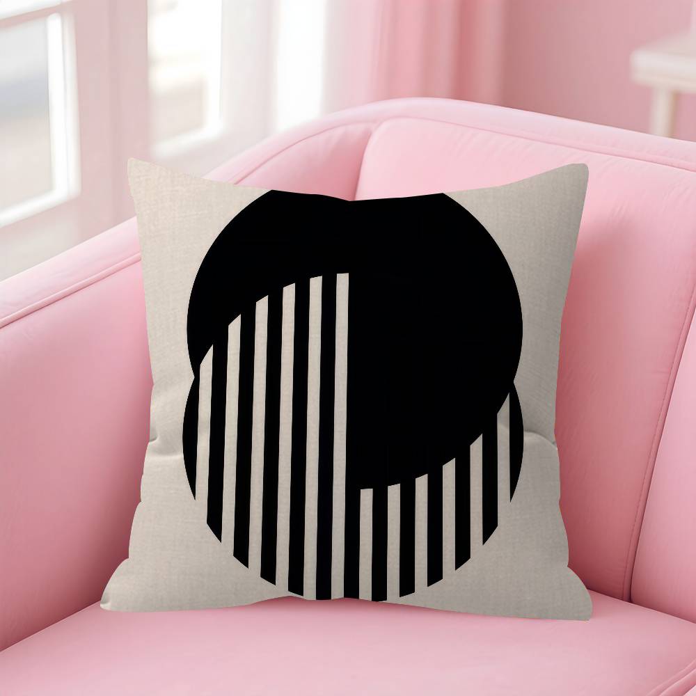 abstract Bauhausstyle  Cushion Cover Inches Farmhouse Decor Home Throw Pillow Covers for Couch Decorations
