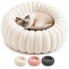 Ultra Soft Round Pet Bed Plush Material Large Dog Bed Cozy Cat Sofa Bed  For Dog Cats