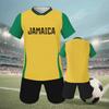 Jamaica Football Kit Soccer Jersey Shorts Set Team Uniform
