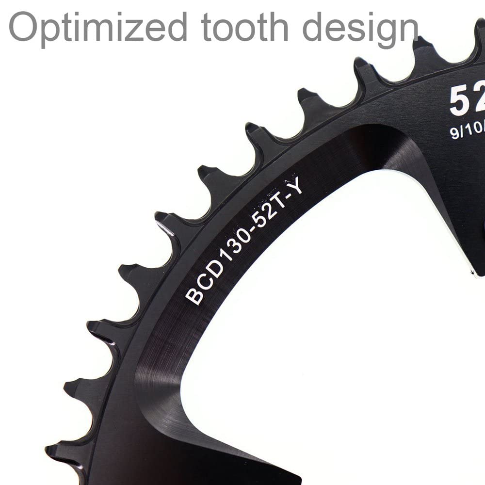 Stone Round Chainring 130BCD Tooth Narrow Wide for Road Bike Folding Bicycle 38-60