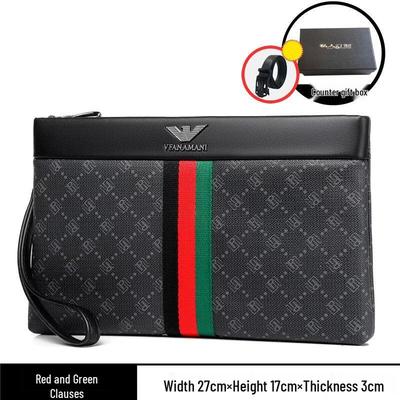 Borsa da polso da uomo MDNG in vera pelle