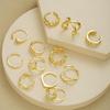 12Pcs/Set Retro Irregular Geometric Rings for Women Punk Alloy Metal Adjustable Finger Rings Set Fashion Statement Jewelry Party