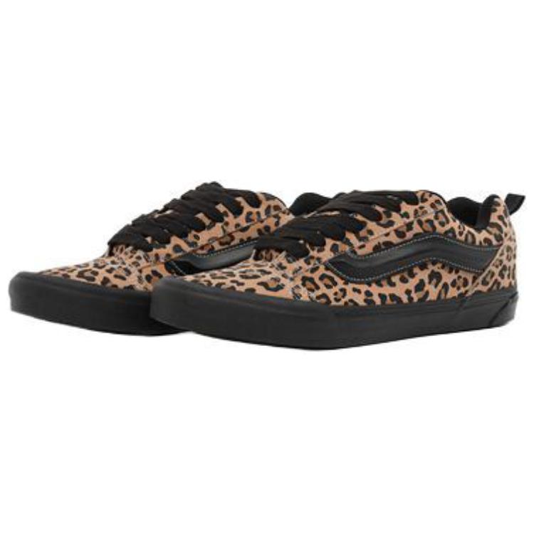 Vans Knu Skool Comfortable Soft Low Top Skate Shoes Women Sneaker Black Yellow VN000CS0BMA1
