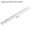 uxcell Center Measuring Ruler, Workbench Ruler, 50mm-0-50mm Measuring Range, Adhesive Tape, Aluminum, with Hole (From Center)