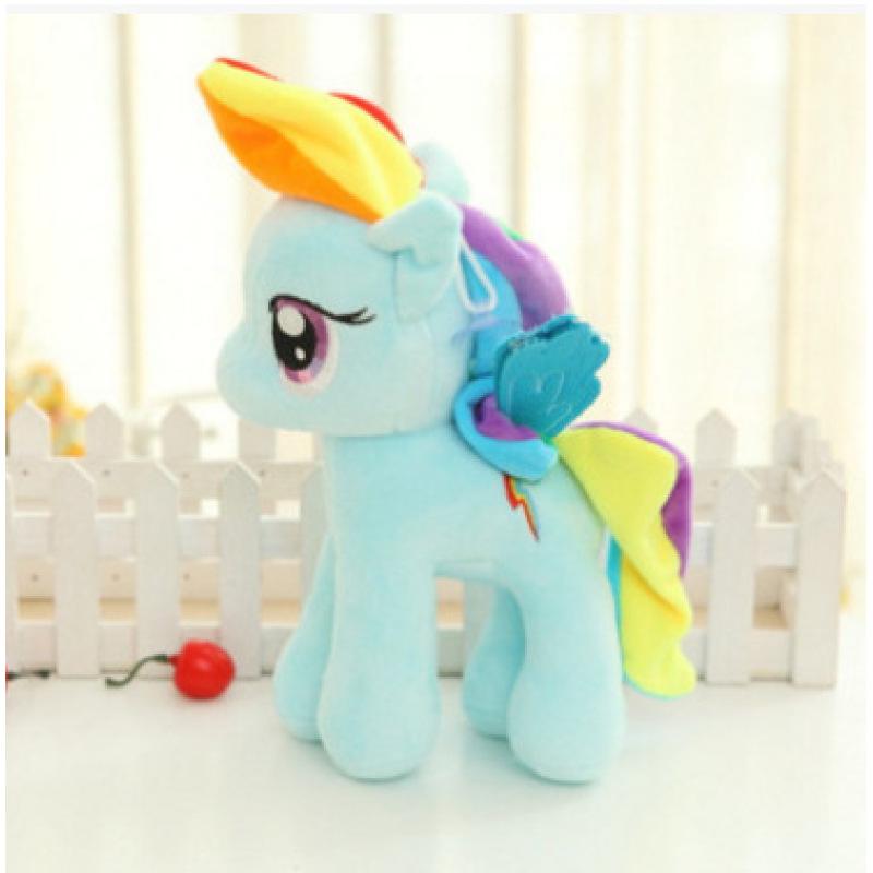 1pcs 25cm Lovely Unicorn Plush Toy Little Pony Pillow Decor Stuff Toy  Birthday Gift for Gir
