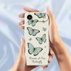 For iPhone 17 Air Case Green Butterfly Pattern Printing Straight Edge TPU Phone Back Cover