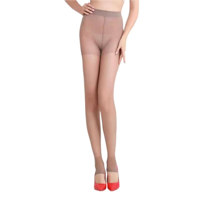 Women Summer Footless Stirrup Pantyhose Ultra Thin Sheer Silk Tights Leggings