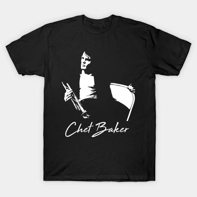 Chet Baker Chet Baker Short Sleeve Cotton Black All Size TShirt S