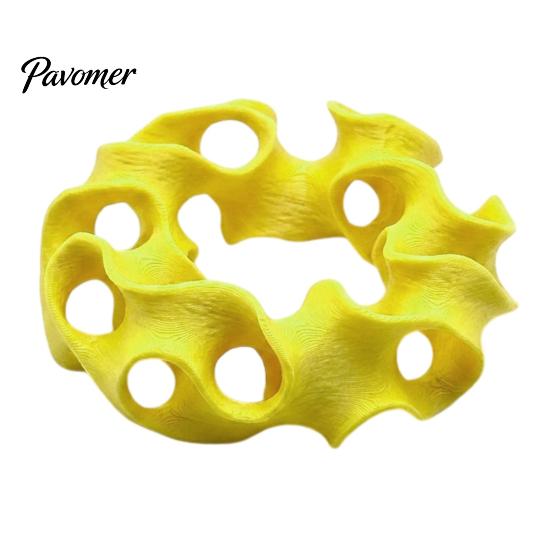 Freshwater Aquarium Decor 3D Printed Hideout Cave, Wavy Hollow Ring Fish Shrimp Shelter, Cave Breeding Hiding Hole Decor, Tank Ornament for