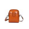 Genuine Leather Women's Bag All-in-one Fashion Solid Color All-in-one Casual Mobile Phone Bag Women's Chic Shoulder Straddle Bag