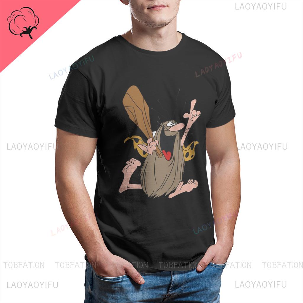 Klasické tričko s kreslenou postavičkou Captain Caveman Cavey z 80. let Hanna Barbera Grafická trička Letní Dámská Pánská Módní Bavlněná Trička Topy