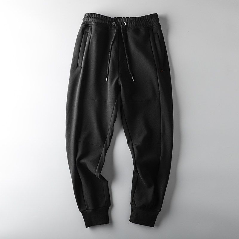 Heavy Foreign Trade Cut-off Label Winter Export Original Men s Pants Black M