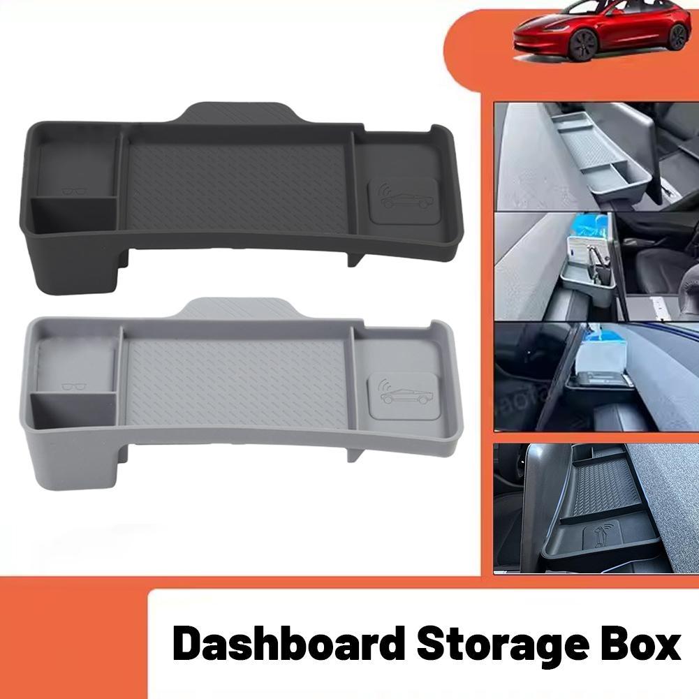 Boîte de rangement pour tableau de bord pour Model Y Juniper 2026 ETC Boîte de rangement magnétique ETC Boîte de rangement magnétique derrière l'écran Organiser