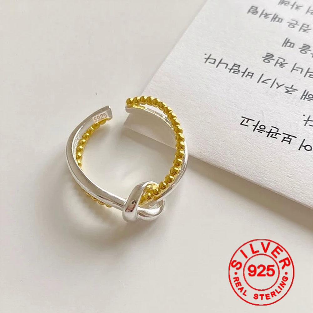 

BFCLUB Silver Color rings Personality Cross Ball Gold Adjustable Retro Ring Fine Jewelry For Women Party Elegant Accessories