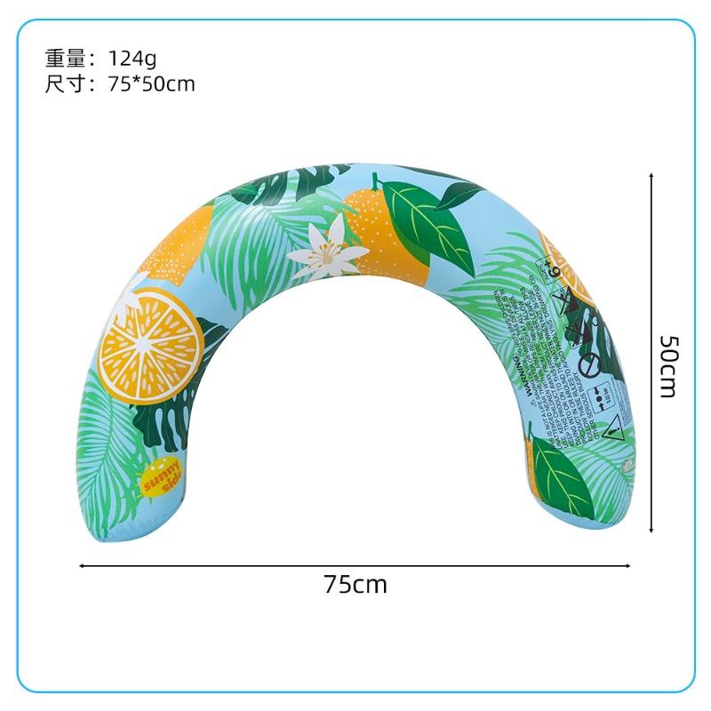 Water Swimming Ring U-shaped Swimming Ring Printed Fruit Series Inflatable Swimming Ring Inflatable Floating Row Swimming Stick