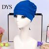 Adults Swimming Cap Women Cloth Cap, Breathable Ruffle Solid Color Swim Pool Ear Cover for Adults, Short Long Thick Hair Protection Bathing
