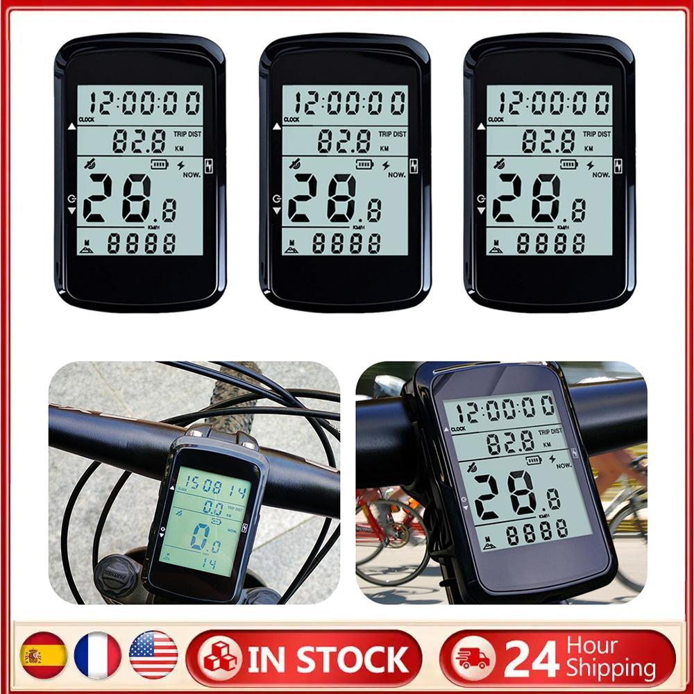 Kabelloser Fahrradcomputer 2,4 Zoll Bildschirm GPS Fahrrad-Tachometer mit Hintergrundbeleuchtung Kabelloser Tachometer für Outdoor-Radfahren