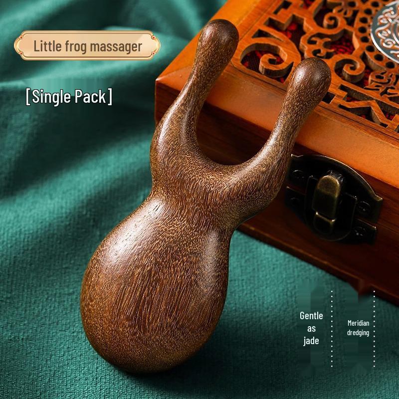 

Sandalwood Eye and Face Massager - Meridian Frog Scraper for Nose and Beauty Care