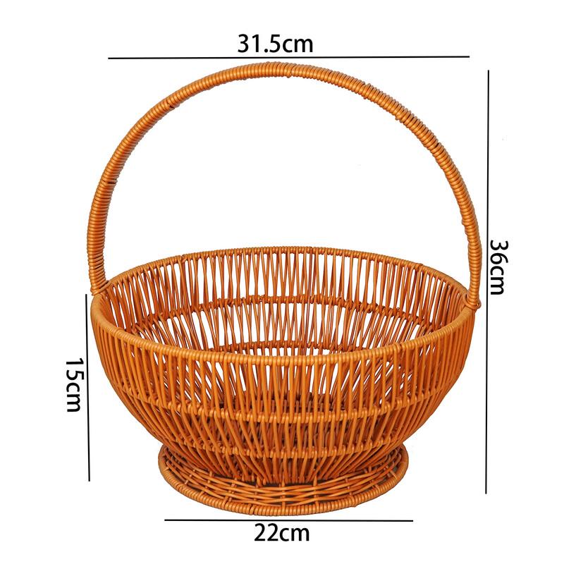 Imitation Rattan Outdoor Picnic Basket
