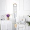 Wind Chimes 6pcs Aluminum Tubes Chimes Simple European Style Windbells Melodious Soothing Sound for Outdoor Indoor