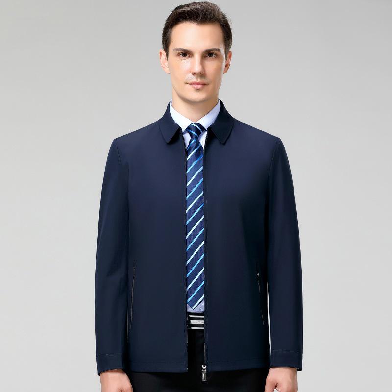 2024 Men's Spring Autumn Business Casual Jacket with Stand Collar