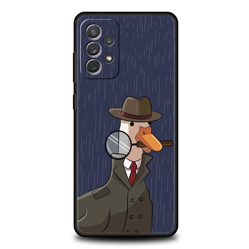 

Мультяшный Милый Гусь Игровой Чехол для Телефона для Samsung Galaxy A15 A14 A25 A54 A34 A51 A71 A72 A73 A32 A52 A52S A11 A21S A31 5G ТПУ Чехол samsung A15
