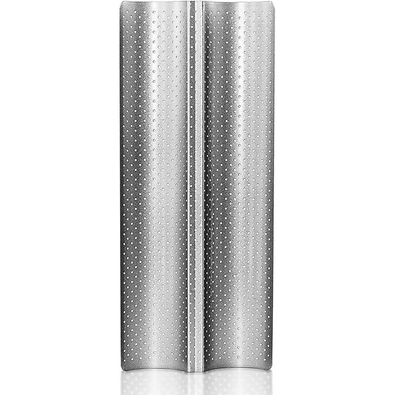 

Nonstick Perforated French Bread Baking Pan Carbon Steel Baguette Bread Pan Oven Baking Baguettes Bakery Tray for Sourdough