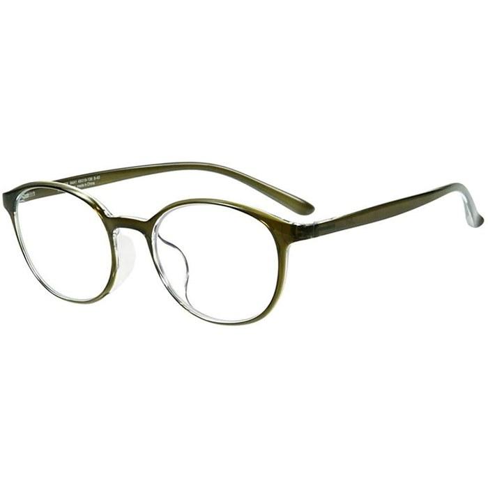 [Zoff] Boston Type Lightweight PC Glasses (Green) PC ULTRA TYPE|PC Clear Lens, Computer Glasses, for Men & Women, Stylish, Gaming,