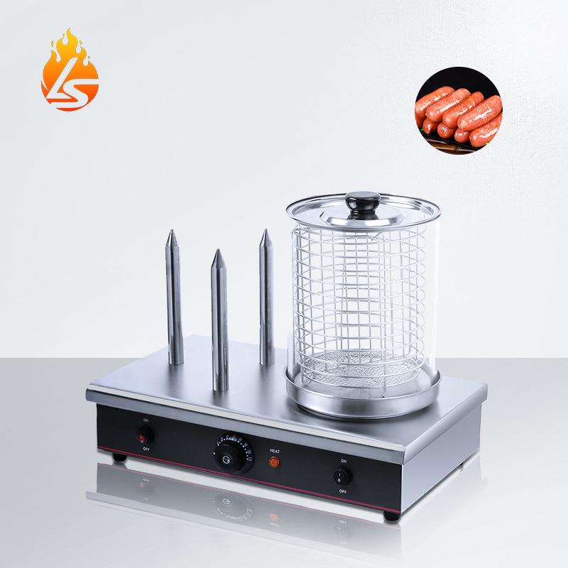 

Lushiduo 3-Rod Automatic Sausage Roaster with Temperature Control and Heat Preservation