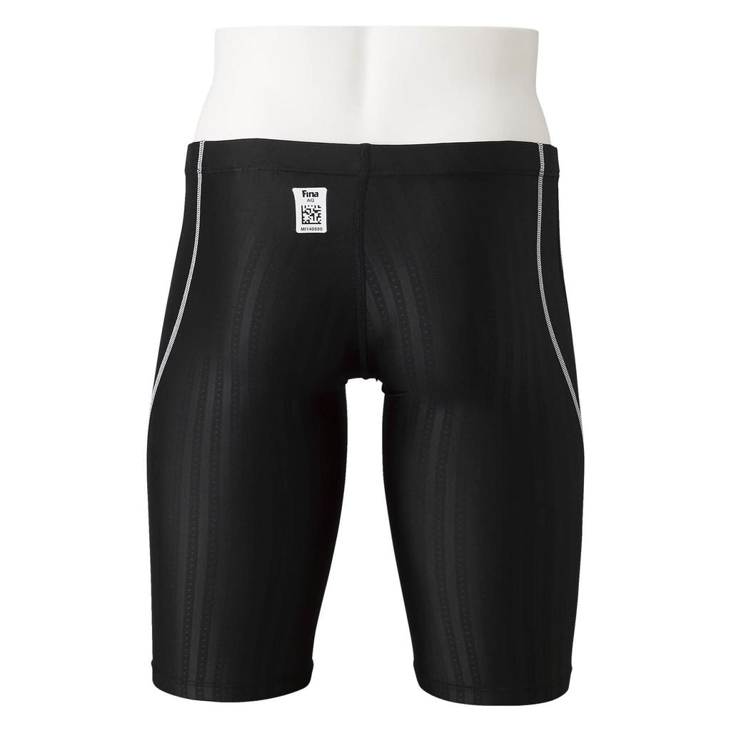Mizuno Stream Ace Racing Half FINA Swimming Size M Men's Swimsuit, Spats, N2MB0020, (International Federation) Approved, Green,