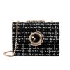 Autumn and winter new fresh woolen fashion women's bags trendy casual woven shoulder messenger bags