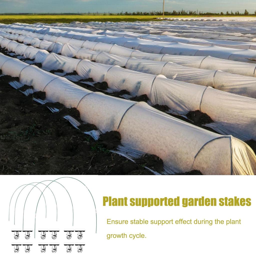 Greenhouse Hoop Garden Poles For Netting Curved Frame Flexible Stakes Protection Support For Bird Hail Vegetable Strawberry