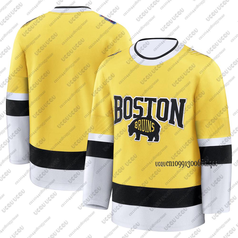 Nuove maglie da hockey su ghiaccio Autunno Inverno per Uomo Maglie da hockey Boston Bruins Sportive casual a manica lunga Maglie da donna Maglie per la famiglia