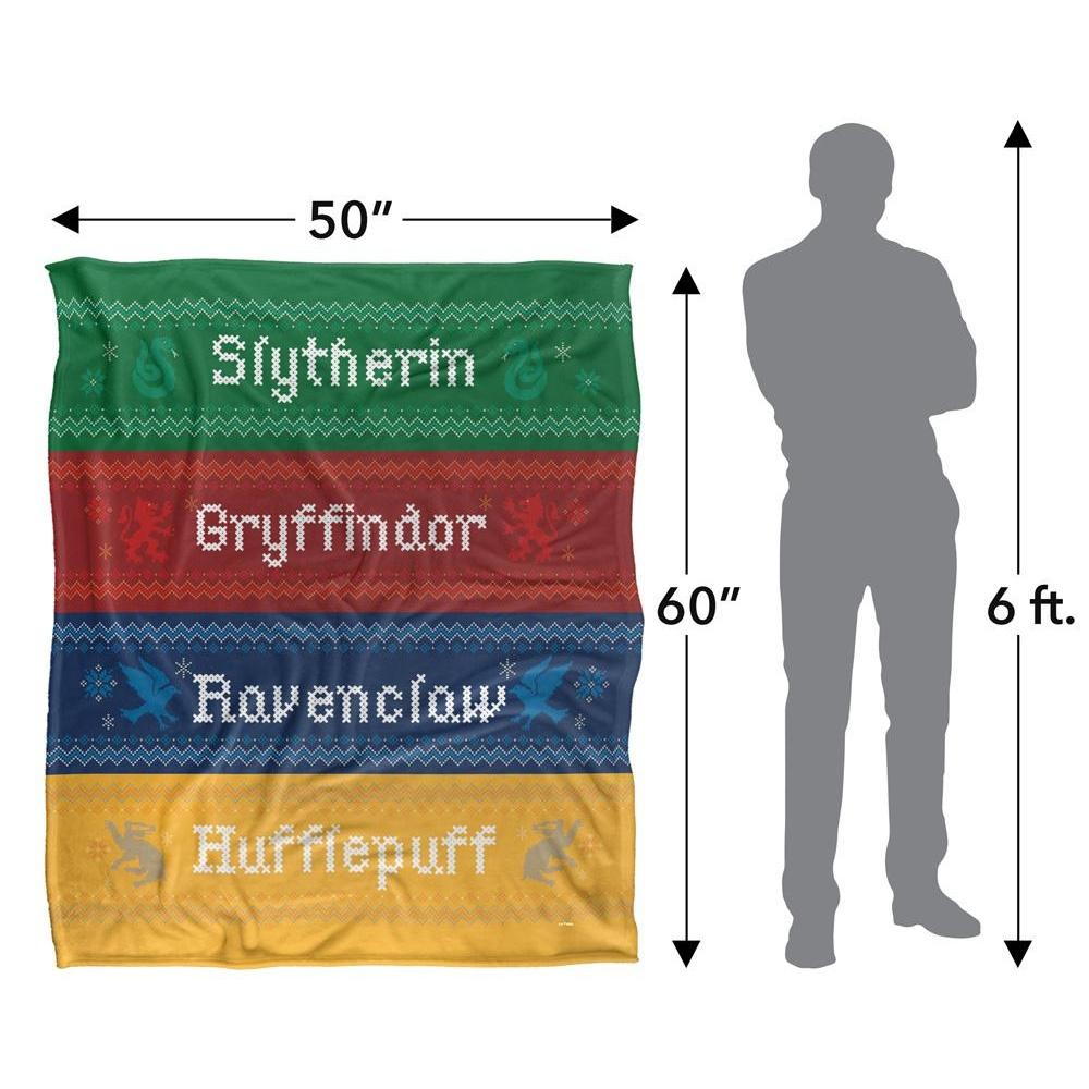 Harry Potter Hogwarts Houses Christmas Blanket