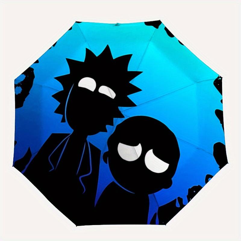 

Автоматический складной зонт Rick Morty с прочным железным каркасом, портативный компактный дорожный зонт для всесезонного использования, вечеринок 0807071