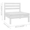 VidaXL Solid Pine Wood Garden Lounge Set 6 Pcs Patio Furniture Outdoor Furniture Garden Furniture Terrace Furniture 3083335