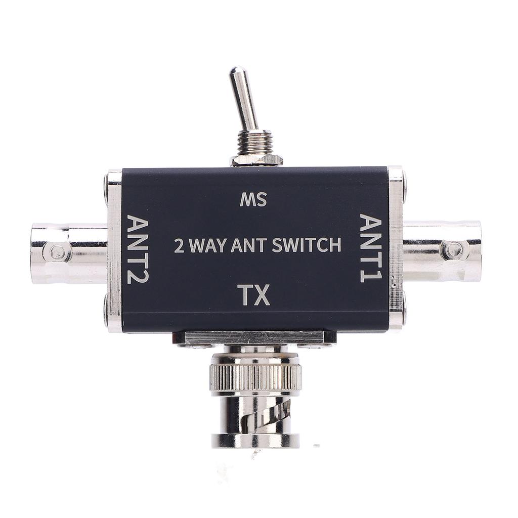2 Way CB HAM Antenna Coaxial Switch 100W BNC Connector for 1-30MHz HAM CB HF VHF UHF Radio Gold