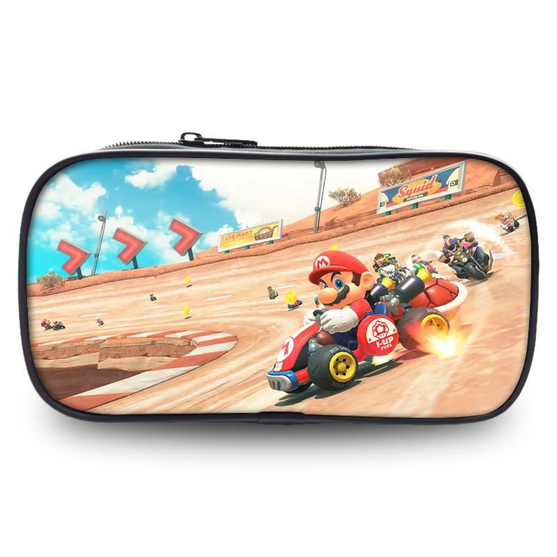 Mario Kart World Pencil Case With Polyester Material For Kids And Students