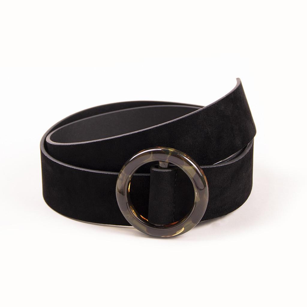 Womens Faux Leather Belt With Round Buckle Perfect For Work And Casual Outfits