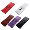 Girls Retro Stationery PU Leather Roll Pencil Bags Cosmetic Bag Roll Pen Bag Vintage Pencil Case