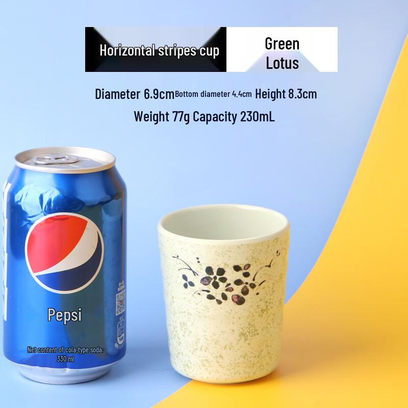 Melamine Striped Water Cup