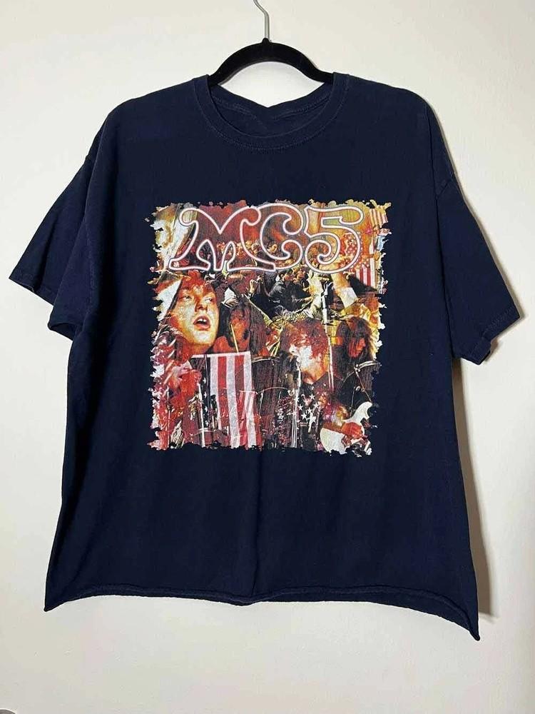 MC5 Band 50th Anniversary Tour Shirt Black Unisex S5XL Unisex T-Shirt S