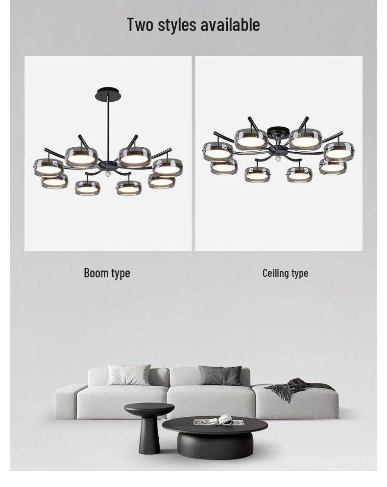 Italian Minimalist Designer Chandelier - 2025 High-End Light Luxury Style for Living Room