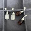 Tiger Eye Stud Earrings - Retro, Versatile, Unique Design, Light Luxury, Elegant Drop Style